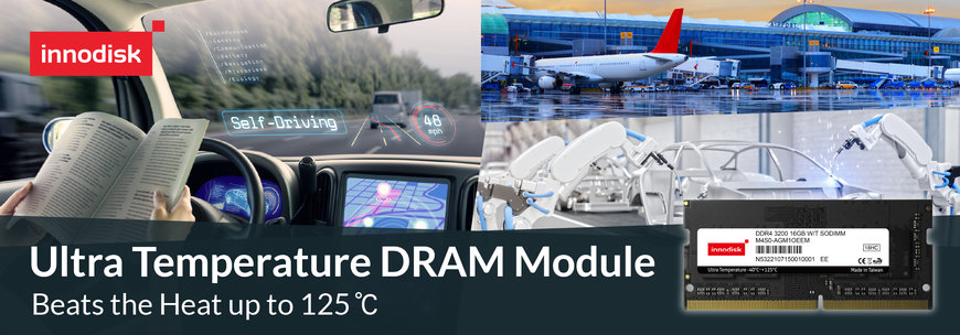 El módulo DRAM DDR4 Ultra Temperature de Innodisk resiste hasta 125 ºC